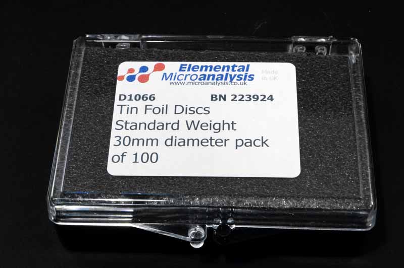 Tin Foil Discs Standard Weight 30mm diameter pack of 100